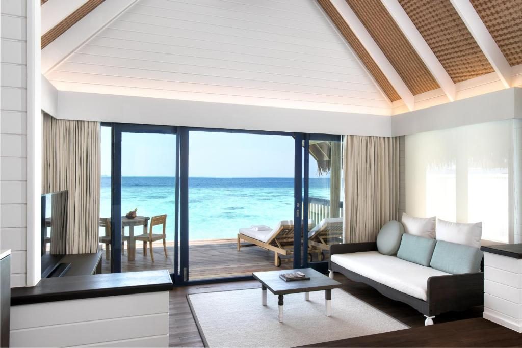 Dhoni Water Villa Living Area