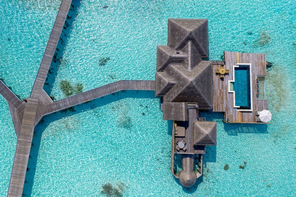 Residence with Pool Aerial