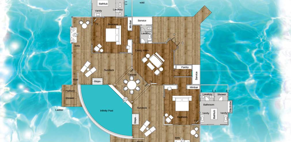 Aqua Retreat - Floor Plan