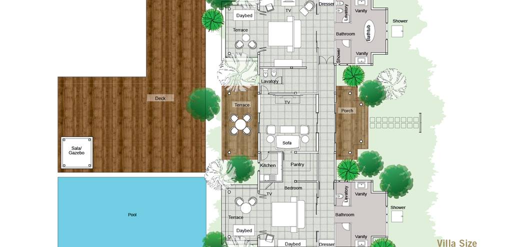 Hidden Retreat - Bedroom - Floor Plan