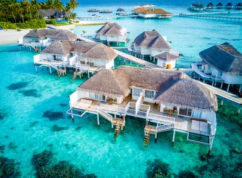 Sunrise Overwater Villa - Ariel view 