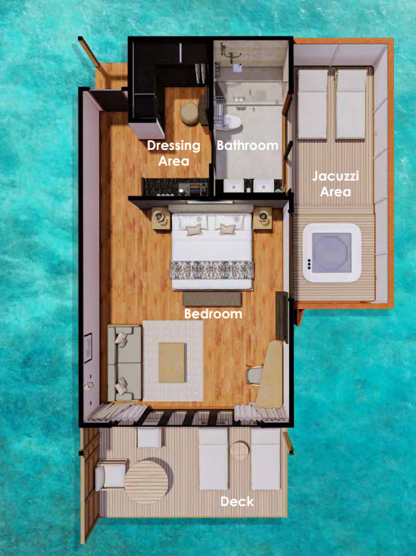 Ocean Jacuzzi Villa Floor Plan