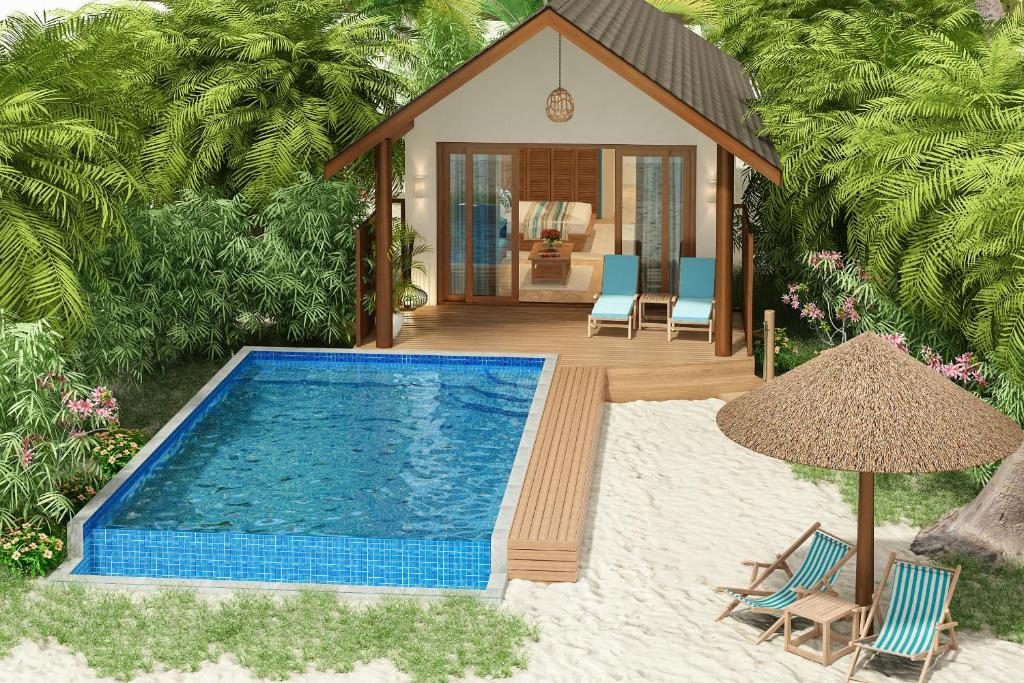 Deluxe Beach Pool Villa Exterior