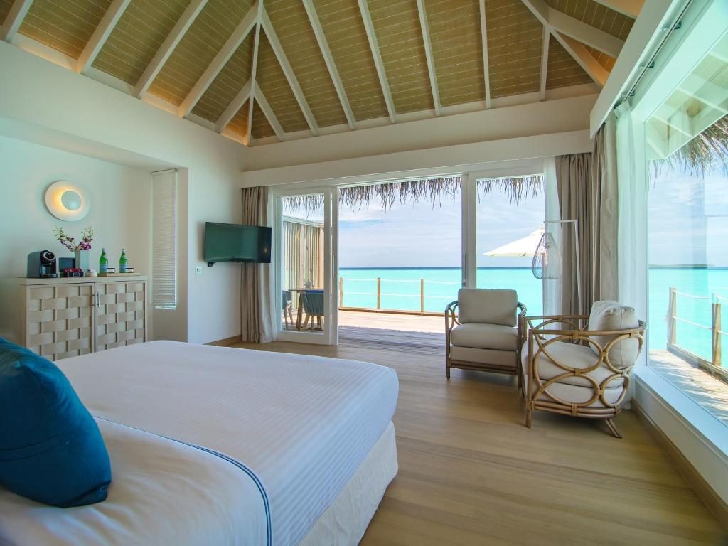 Sunset Water Villa Bedroom