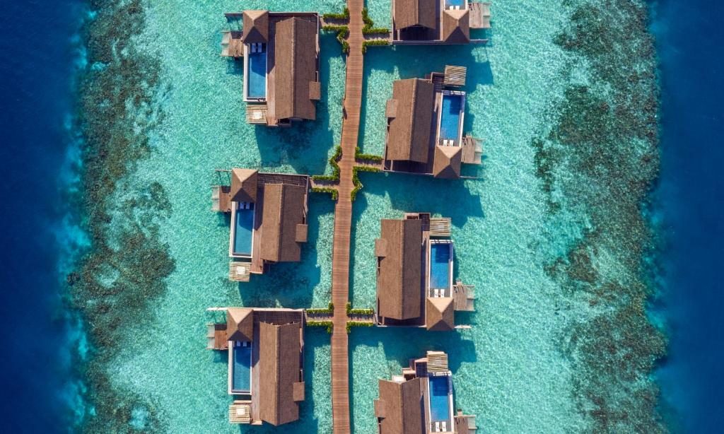 King Overwater Villa with Pool Aerial