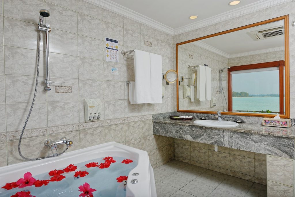 Two-Bedroom Overwater Suite Bathroom