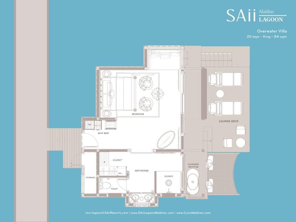 Overwater Villa Floorplan