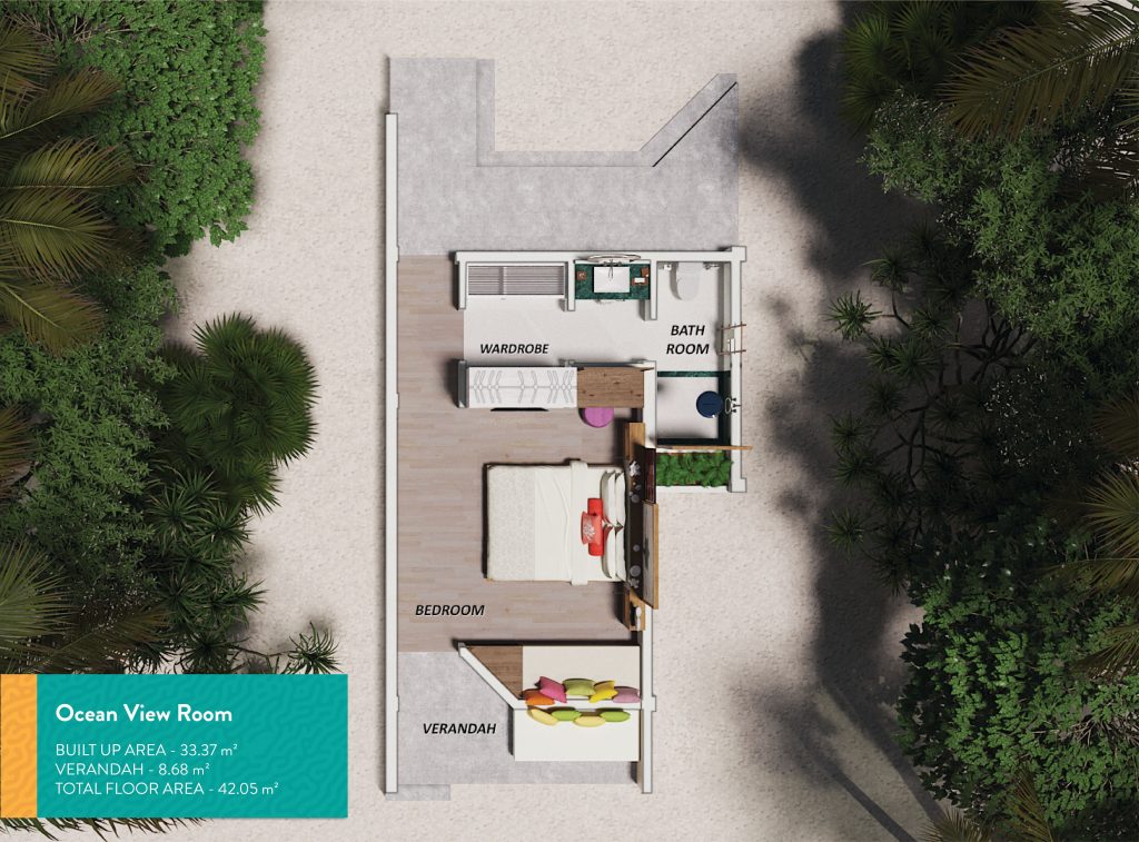 Ocean View Room Floorplan