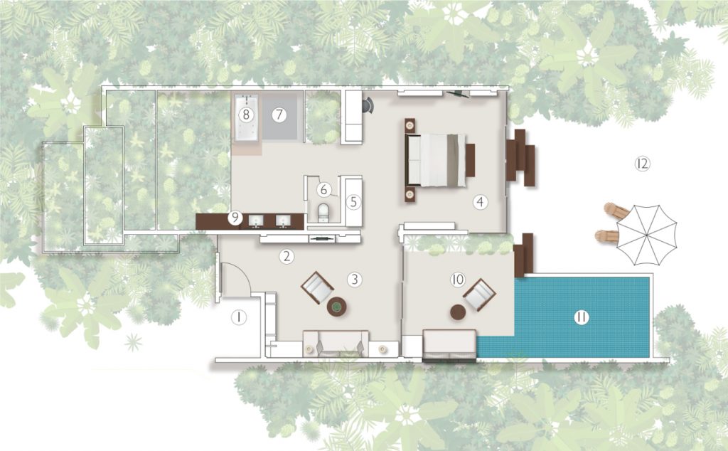 Sunset Beach Villa Floorplan