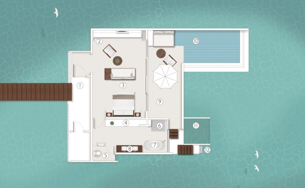 Sunrise Water Villa Floorplan