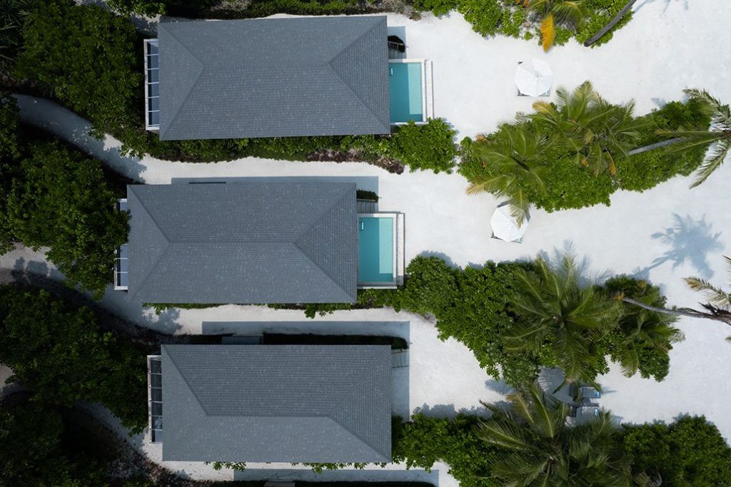 Dheru Beach Pool Villas -Ariel View