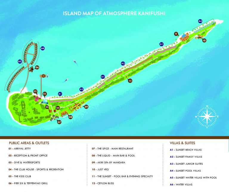 ATMOSPHERE KANIFUSHI MALDIVES – ISLAND MAP – DEC2019 (1) | Simply ...